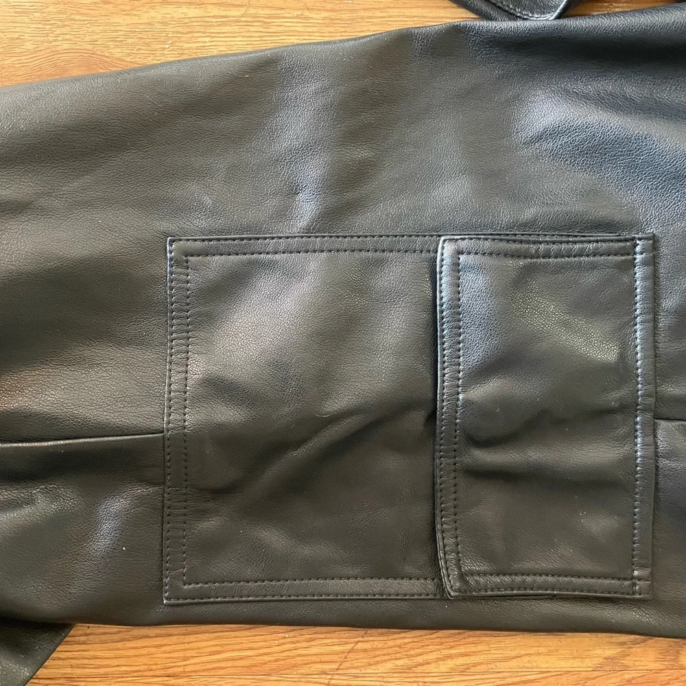 7 For All Mankind Faux Leather Cargo Pants - Picture 12 of 16